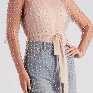 Pearl And Rhinestone Duster